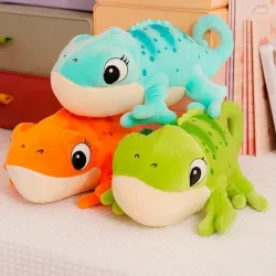 Lézard - caméléon - peluche - 30 cm