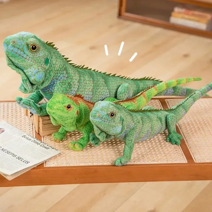 65cm/95cm Chameleon stuffed animal - reptile - soft plushCuddly toys