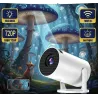 Projecteur portable HY200 720p - Rotation à 270°, Full HD HDMI/USB, idéal pour le home cinéma et les films en plein air