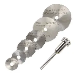 copy of Lames de scie circulaires & disques de coupe mandrin forage 6 pcs