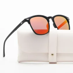 Polarized sunglasses for women and men, black square frame, uv400 outdoor eyewearSunglasses