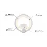 12W 16W LED lampe de lumière murale moderne