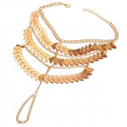 Multilayer tassels chain - gold anklet braceletAnklets
