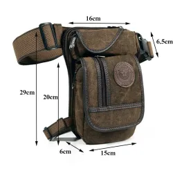 Hip belt - waist - leg - thigh - military canvas bagBags