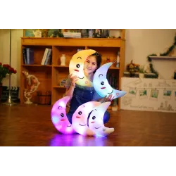 Poupée de la lune avec une couleur Feux LED 35 cm