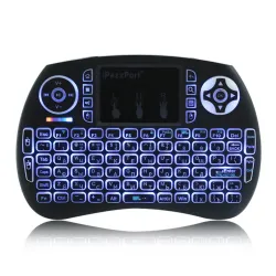 Mini clavier sans fil iPazzPort Touchpad avec rétroéclairage LED |MISUMI
