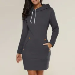 Mini robe avec capuche - pull