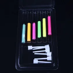 Flamme colorée - bougies pour un gâteau d'anniversaire 6 pièces