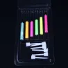Flamme colorée - bougies pour un gâteau d'anniversaire 6 pièces