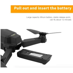 Chacun E58 WIFI FPV - Caméra 2MP 720P / 1080P - quadricoptère RTF