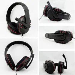 PlayStation 4 PS4 Wired 3.5mm Gaming Headset Microphone PC