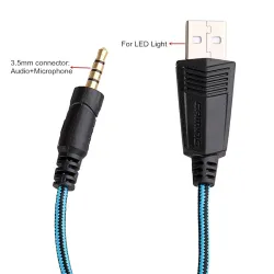 G9000 - Casque de jeux avec microphone LED 3,5 mm