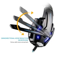 G9000 - Casque de jeux avec microphone LED 3,5 mm