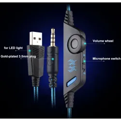 G9000 - Gaming Headset With Microphone LED 3.5mmEar- & Headphones