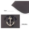 Casquette de baseball avec ancre - coton - réglable - unisexe