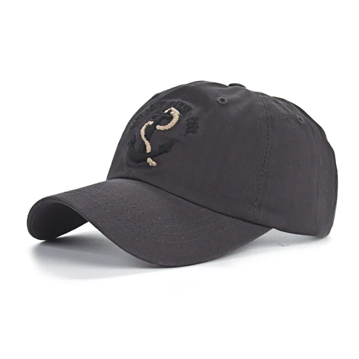 Casquette de baseball avec ancre - coton - réglable - unisexe