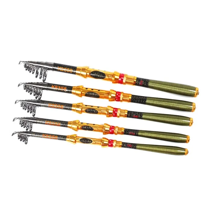 Rod de pêche télescopique en carbone