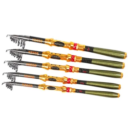 Rod de pêche télescopique en carbone