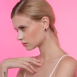 Boucles d'oreilles longues en acier inoxydable