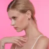 Boucles d'oreilles longues en acier inoxydable