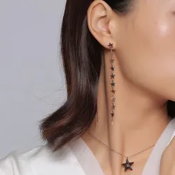 Asymétrie Star String Long Boucles d'oreilles