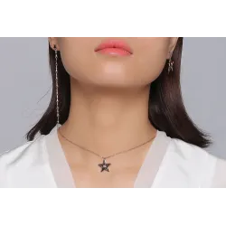 Asymétrie Star String Long Boucles d'oreilles