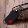 Medical sign pendant - leather necklace - unisexNecklaces