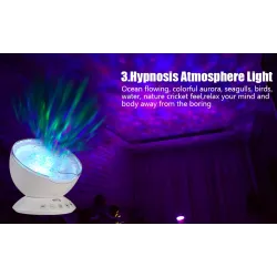 Ocean waves - starry sky - USB LED night light - projectorDecoration