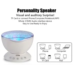 Ocean waves - starry sky - USB LED night light - projectorDecoration