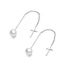 Pearl drop long line elegant earringsEarrings