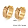 Boucles d'oreilles rondes en or