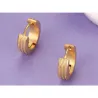 Boucles d'oreilles rondes en or