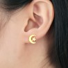 Gold moon & stars stud earringsEarrings