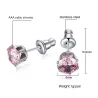 Boucles d'oreilles en cristal brillant