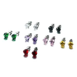 Boucles d'oreilles en cristal brillant