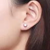 Boucles d'oreilles en cristal brillant
