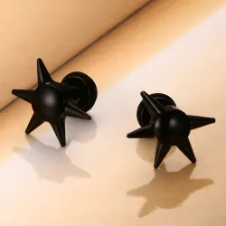 Black Nail Stud Earrings UnisexEarrings