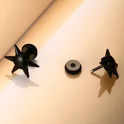 Black Nail Stud Earrings UnisexEarrings