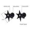 Black Nail Stud Earrings UnisexEarrings
