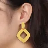 Boucles d'oreilles en or géométriques