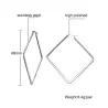 Argent - grandes boucles d'oreilles géométriques