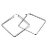 Silver - big geometric earringsEarrings