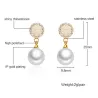 Boucles d'oreilles perles et cristaux