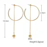 Boucles d'oreilles longues Ball & Hoops