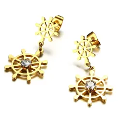 Hollow Rudder Design Boucles d'oreilles