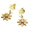 Hollow Rudder Design Boucles d'oreilles