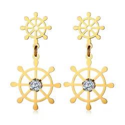 Hollow Rudder Design Boucles d'oreilles