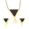 Triangle earrings & necklace - jewelry setJewellery Sets