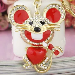 Porte-clés Crystal Mouse