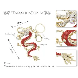 Clavier de dragon en cristal et en or
